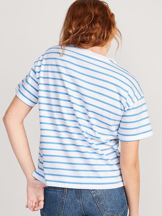Image number 2 showing, Vintage Striped Drop Shoulder T-Shirt