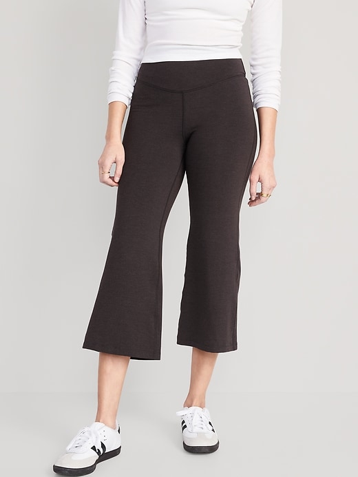 Image number 1 showing, Extra High-Waisted PowerChill Cropped Wide-Leg Yoga Pants