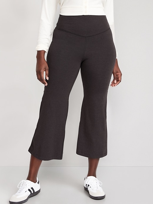 Image number 5 showing, Extra High-Waisted PowerChill Cropped Wide-Leg Yoga Pants