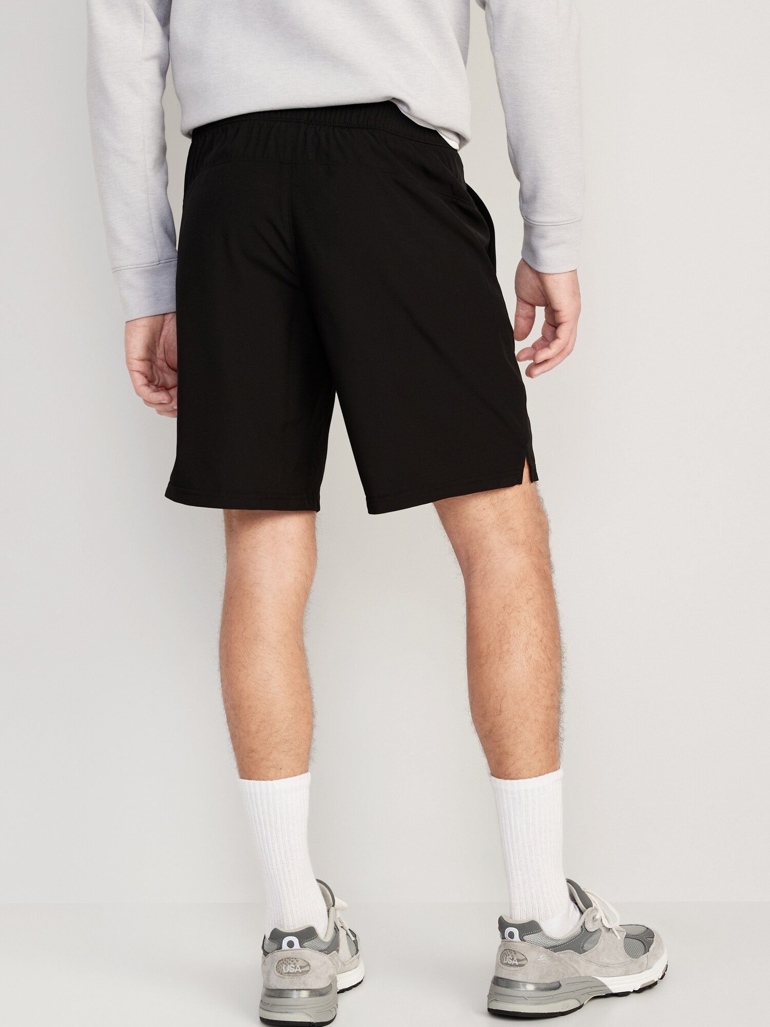 Мужские шорты Old Navy StretchTech Workout Shorts -- 9-inch inseam, цвет: Чёрный — фото 2