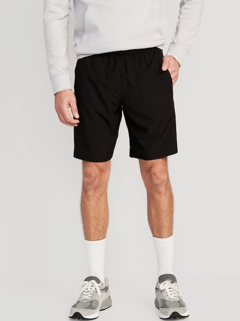 Essential Woven Workout Shorts -- 9-inch inseam - Black Jack