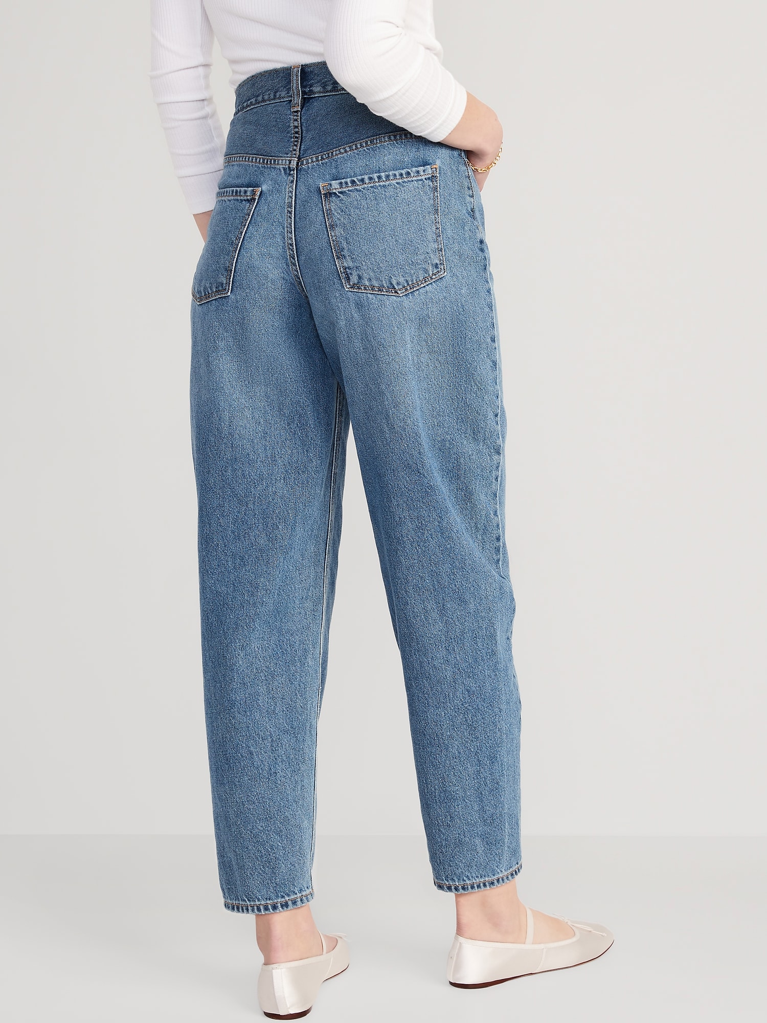 Extra High-Waisted Balloon Ankle Jeans