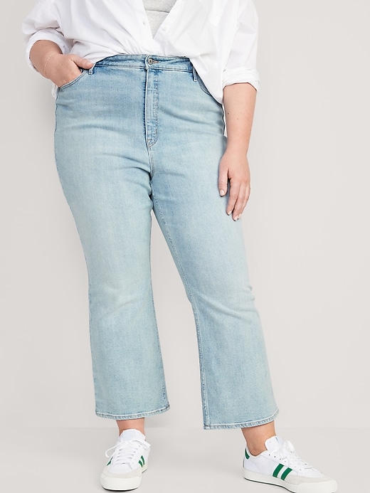 Image number 6 showing, Higher High-Waisted Cropped Flare Jeans