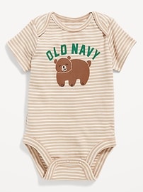 Image number 1 showing, Unisex Short-Sleeve Logo-Graphic Bodysuit for Baby