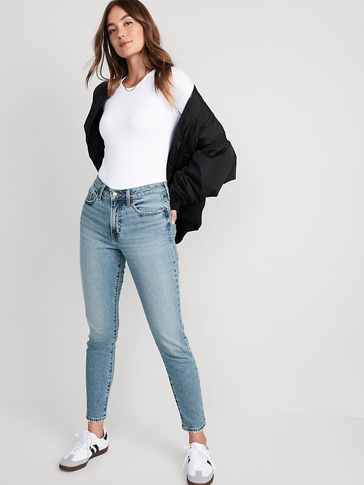 Image number 3 showing, High-Waisted OG Straight Ankle Jeans