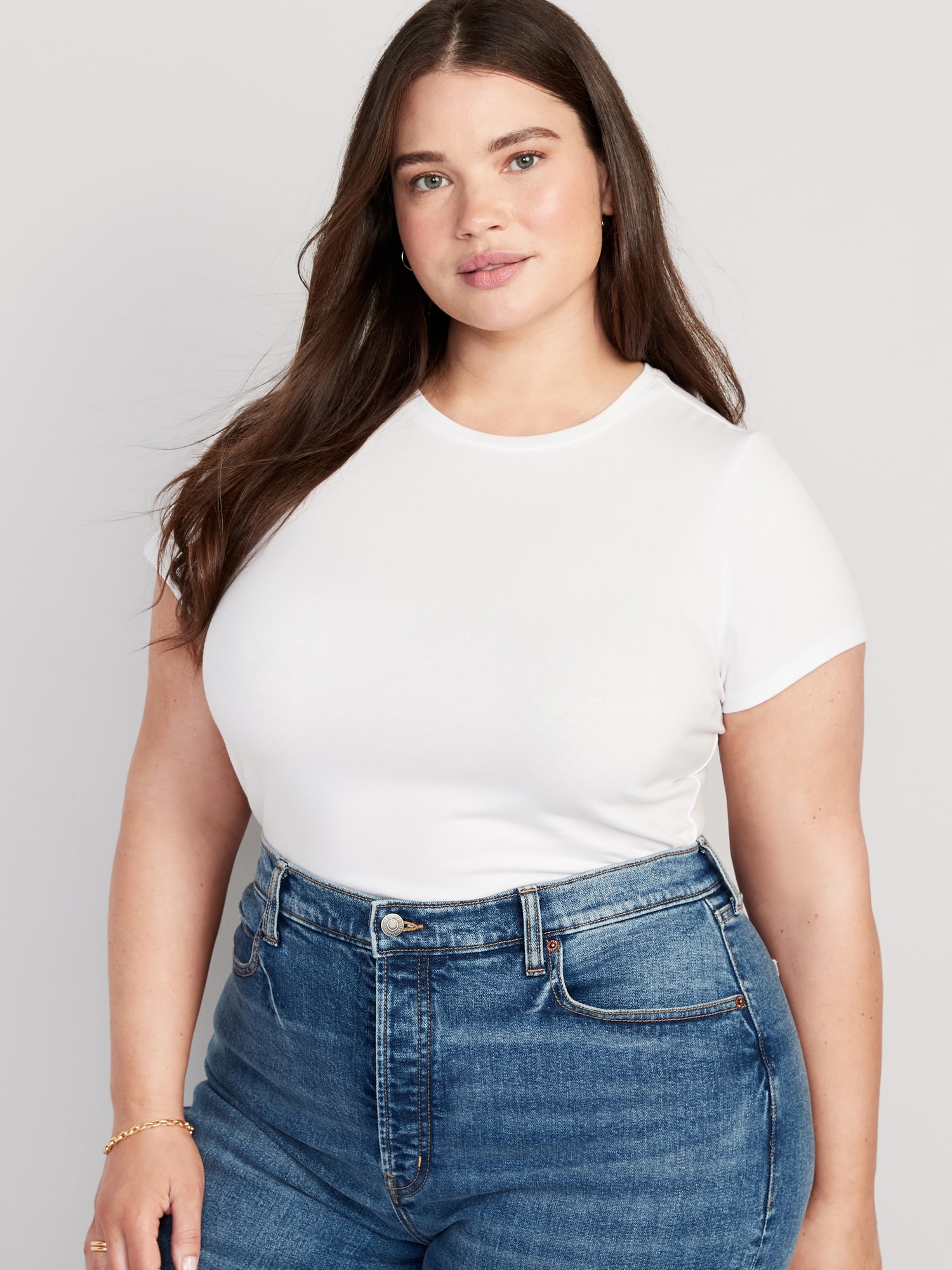 Cropped Slim-Fit T-Shirt for Women | Old Navy