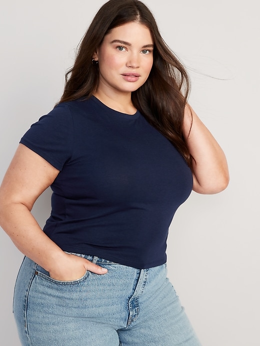 Cropped Slim-Fit T-Shirt for Women | Old Navy