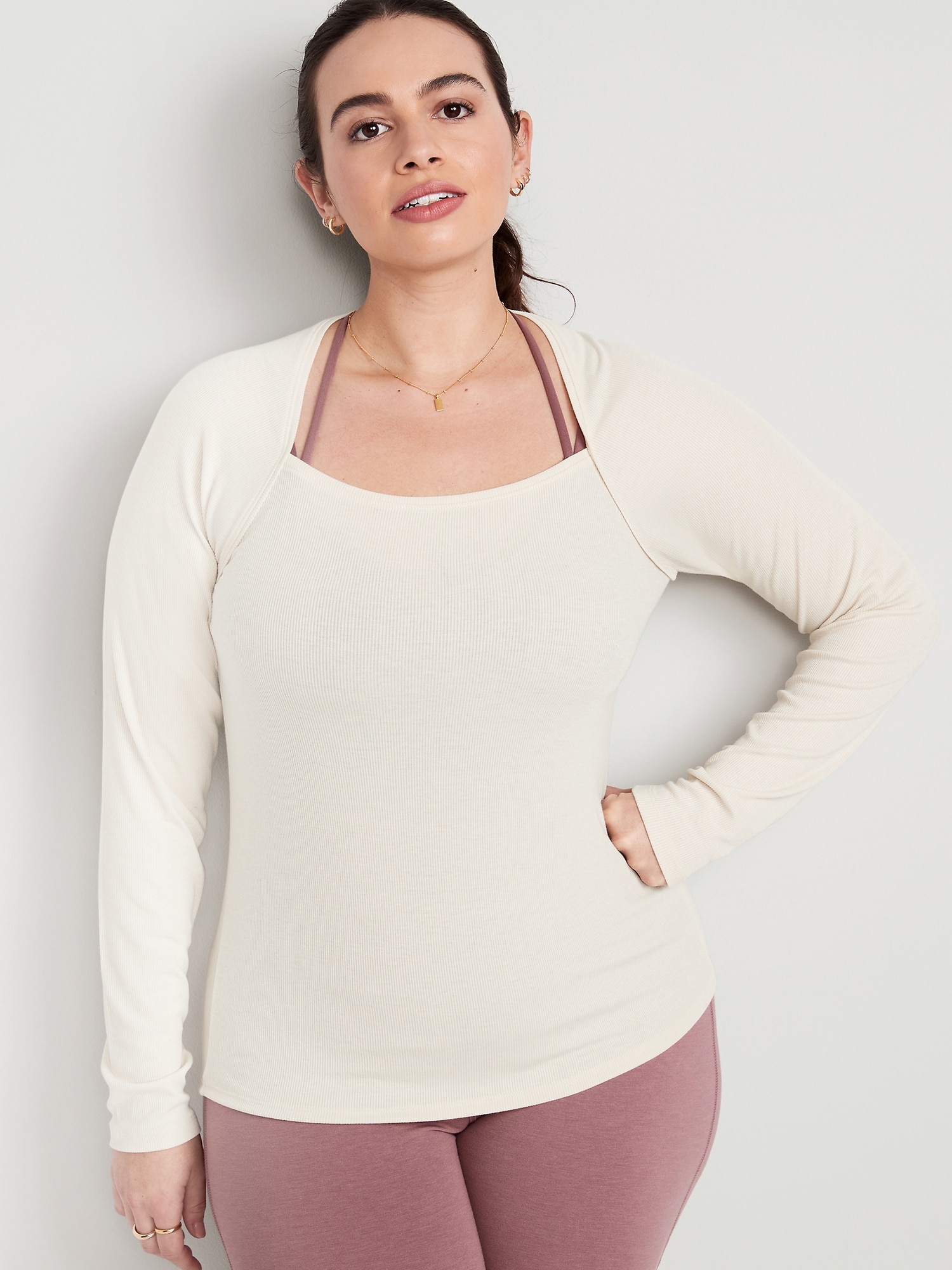 UltraLite RibKnit Bolero Top Old Navy