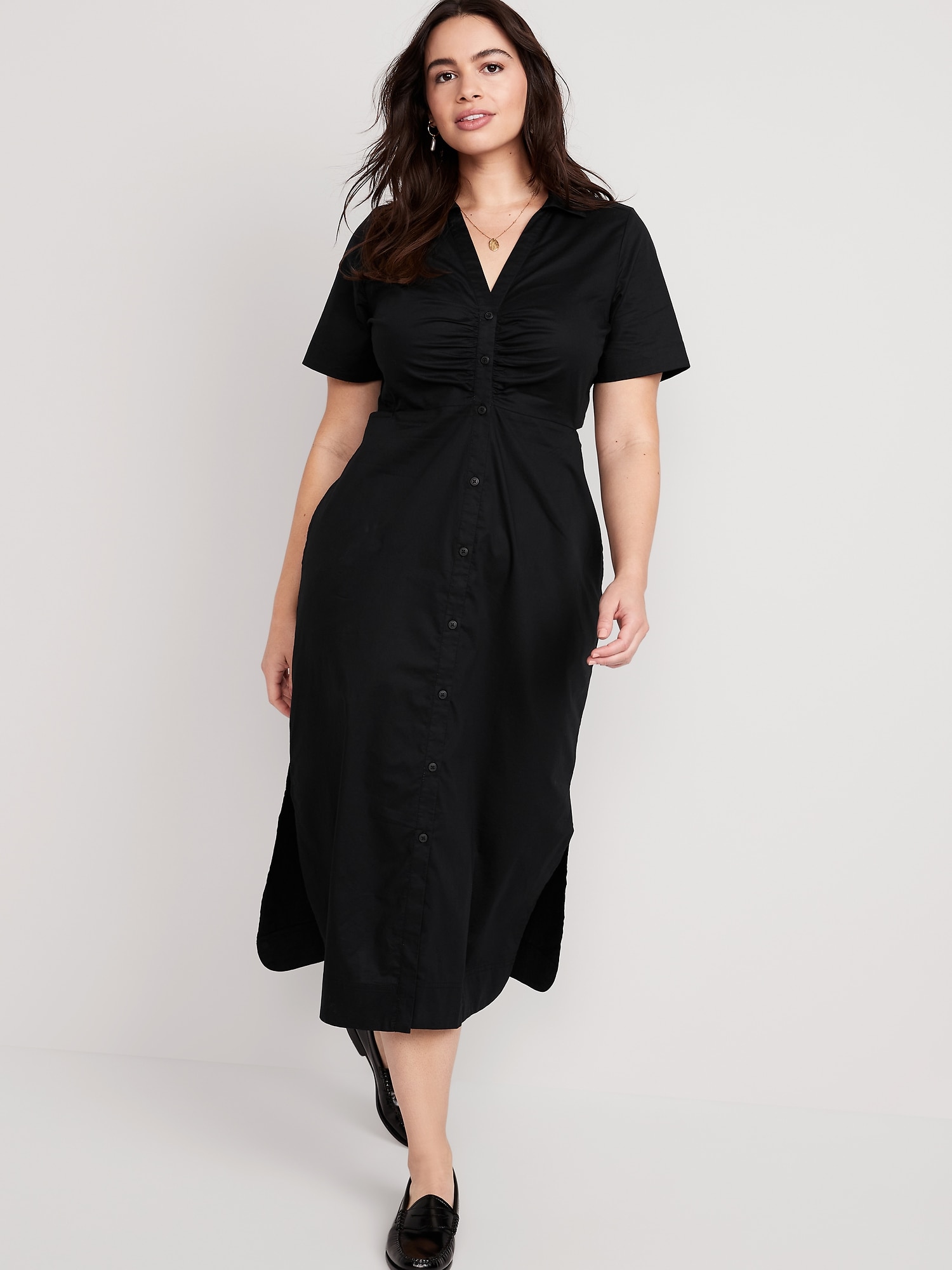 Cutout Midi Shirt Dress for Women | Old Navy