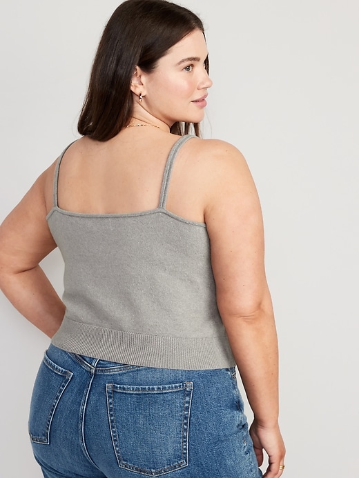 Image number 8 showing, Cozy Cropped Sweater Tank Top