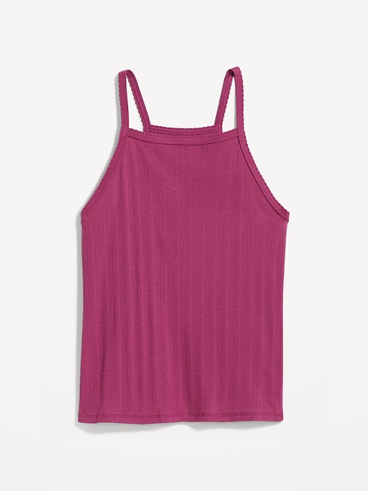 Image number 4 showing, Scallop-Trimmed Pointelle-Knit Cami Top
