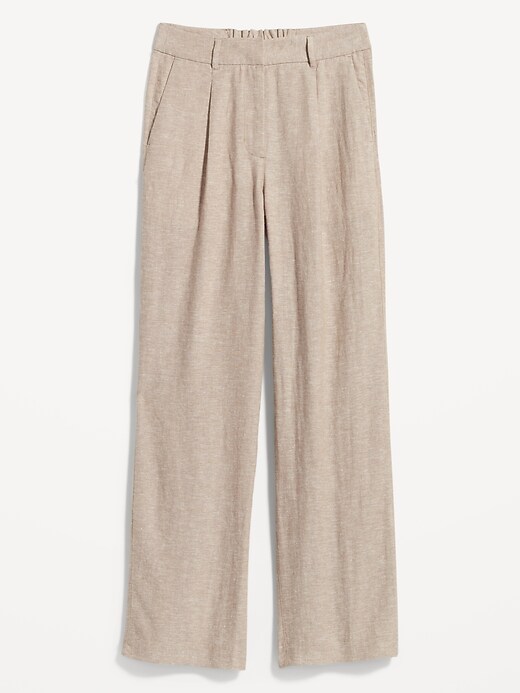 Image number 4 showing, Extra High-Waisted Taylor Wide-Leg Trouser Pants