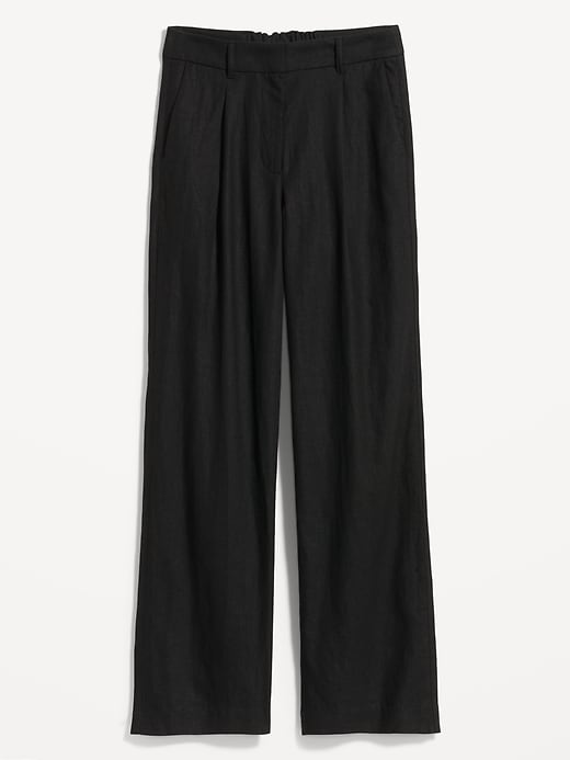 Image number 4 showing, Extra High-Waisted Taylor Wide-Leg Trouser Pants