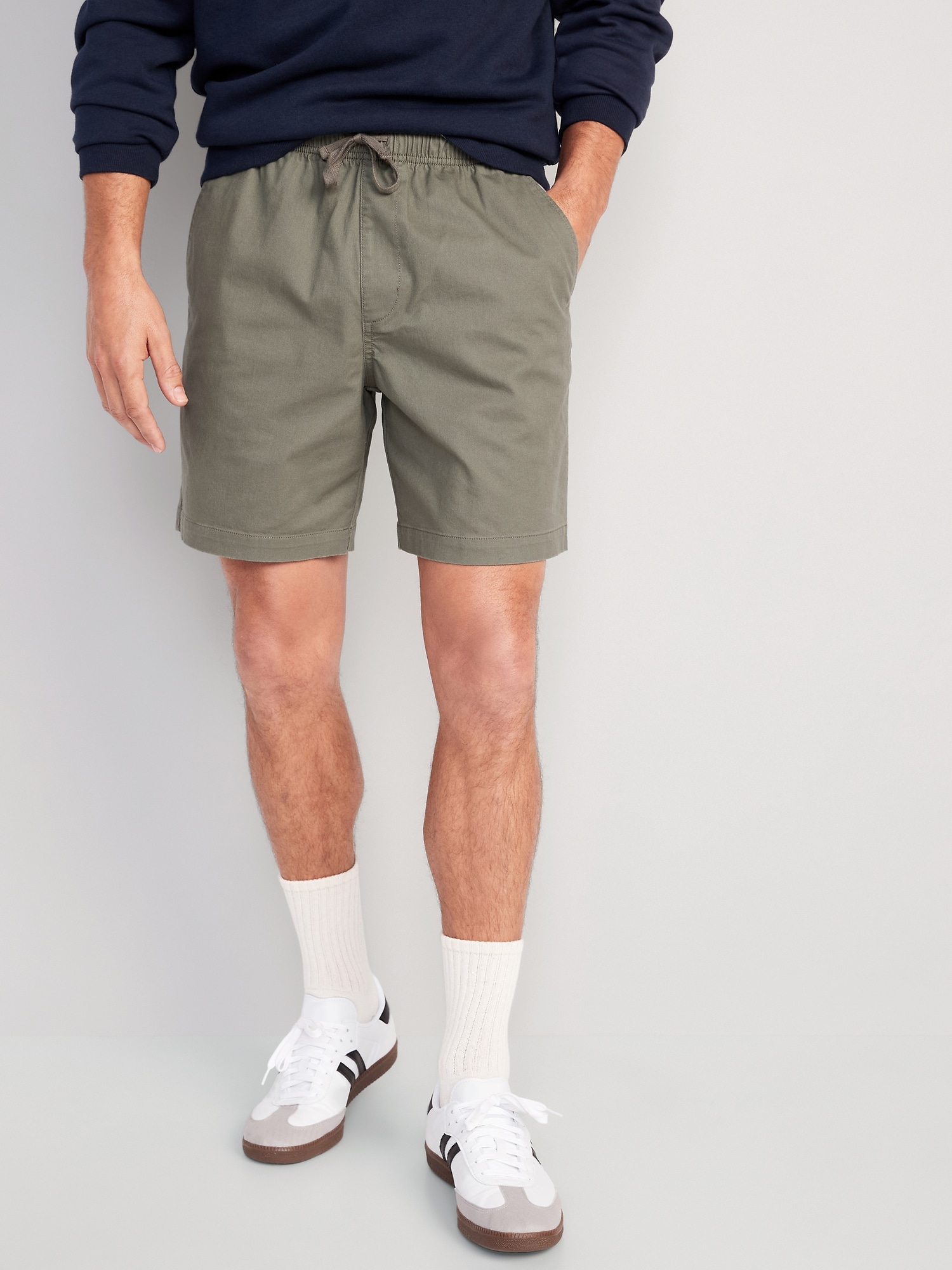 Pull-On Twill Jogger Shorts -- 7-inch inseam | Old Navy
