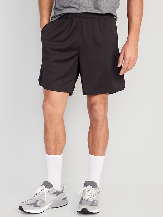 View large product image 1 of 3. Go-Dry Mesh Basketball Shorts -- 7-inch inseam