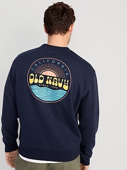 Old Navy Men's Oversized Crew-Neck Sweatshirt - - Size S