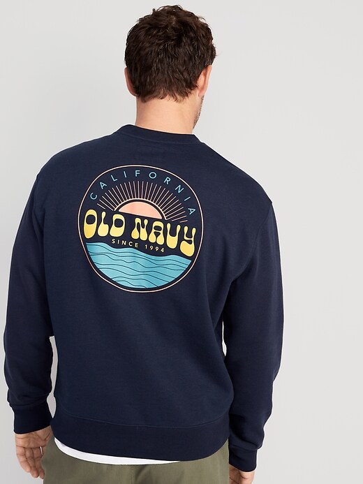 Image number 2 showing, Oversized Logo-Graphic Crew-Neck Sweatshirt