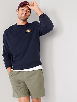 Old Navy Men's Oversized Crew-Neck Sweatshirt - - Size S