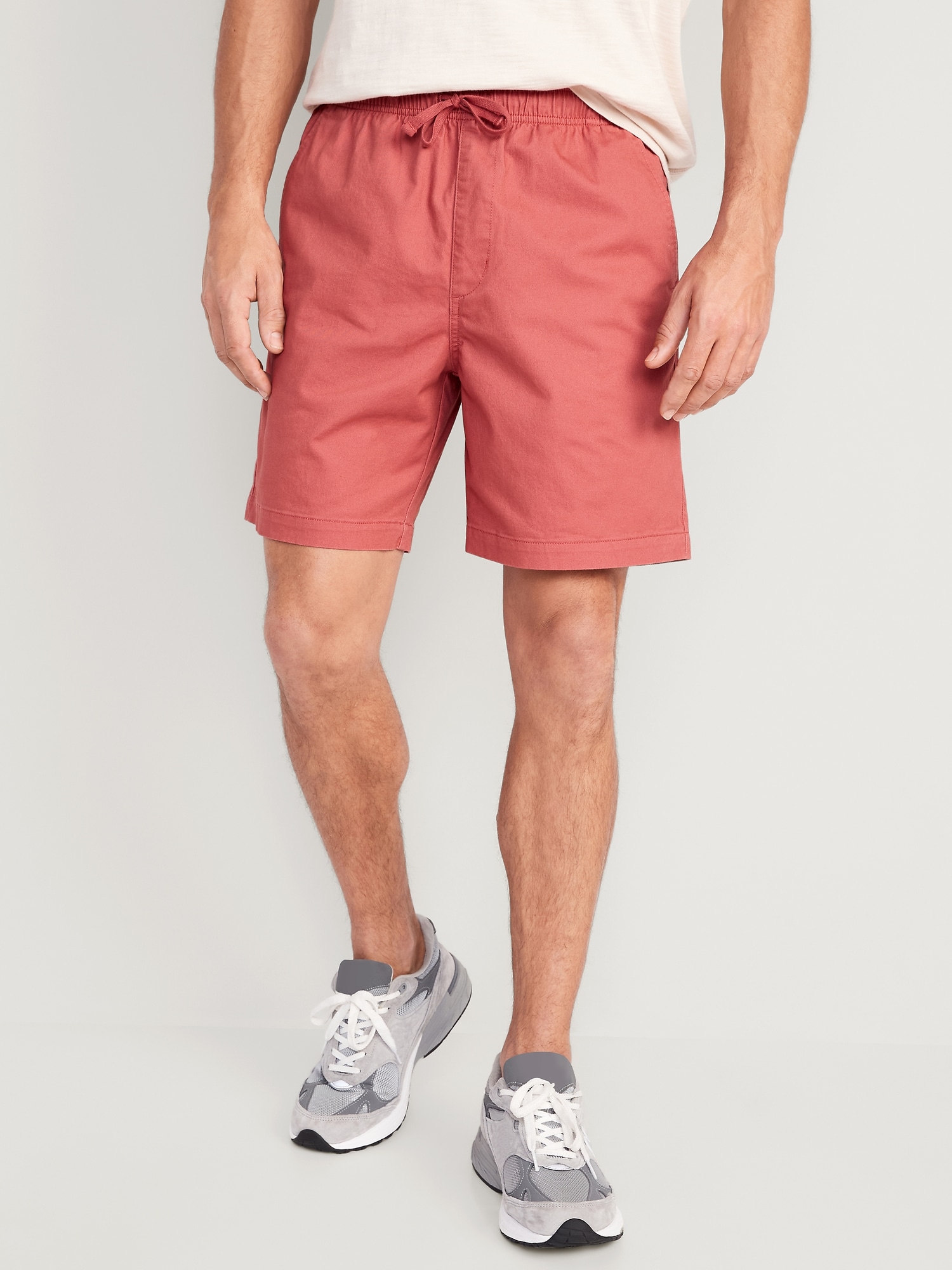 Old Navy Pull-On Twill Jogger Shorts for Men -- 7-inch inseam red. 1