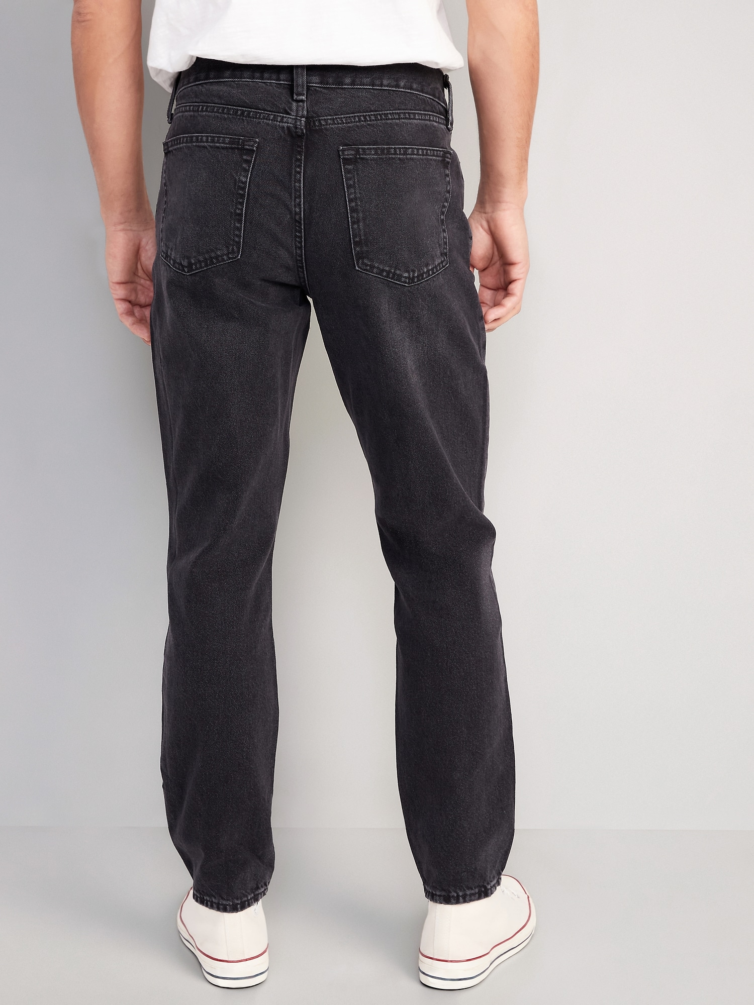 rol Ik denk dat ik ziek ben Worden Original Straight Taper Non-Stretch Black Jeans for Men | Old Navy
