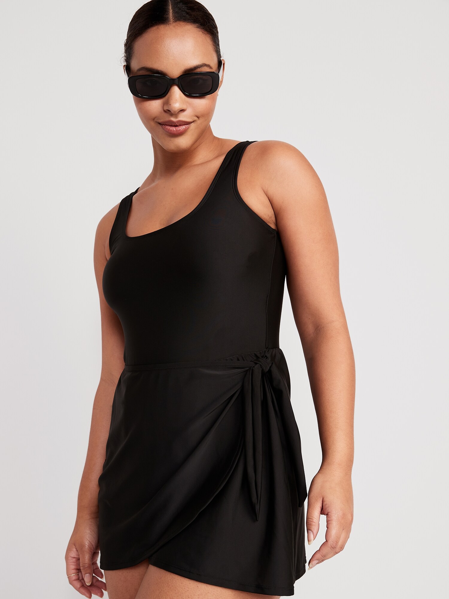 WrapFront Swimsuit Dress for Women Old Navy