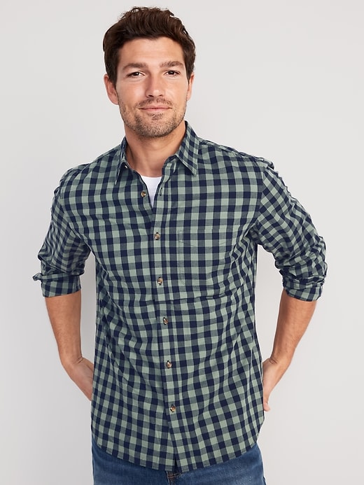 Old Navy Slim-Fit Built-In Flex Everyday Shirt for Men. 6
