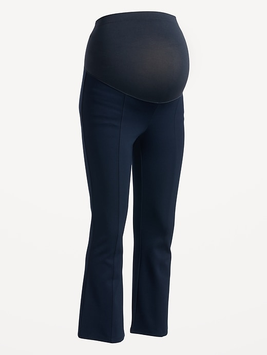 View large product image 2 of 2. Maternity Full Panel Cropped Flare Pants