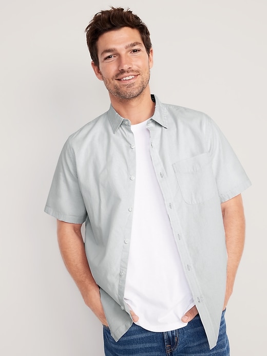 Image number 1 showing, Regular-Fit Everyday Poplin Shirt