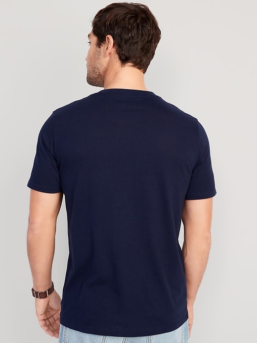 Image number 2 showing, Soft-Washed Short-Sleeve Henley T-Shirt