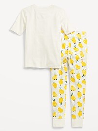 View large product image 3 of 4. Matching Gender-Neutral Snug-Fit Printed Pajama Set for Kids