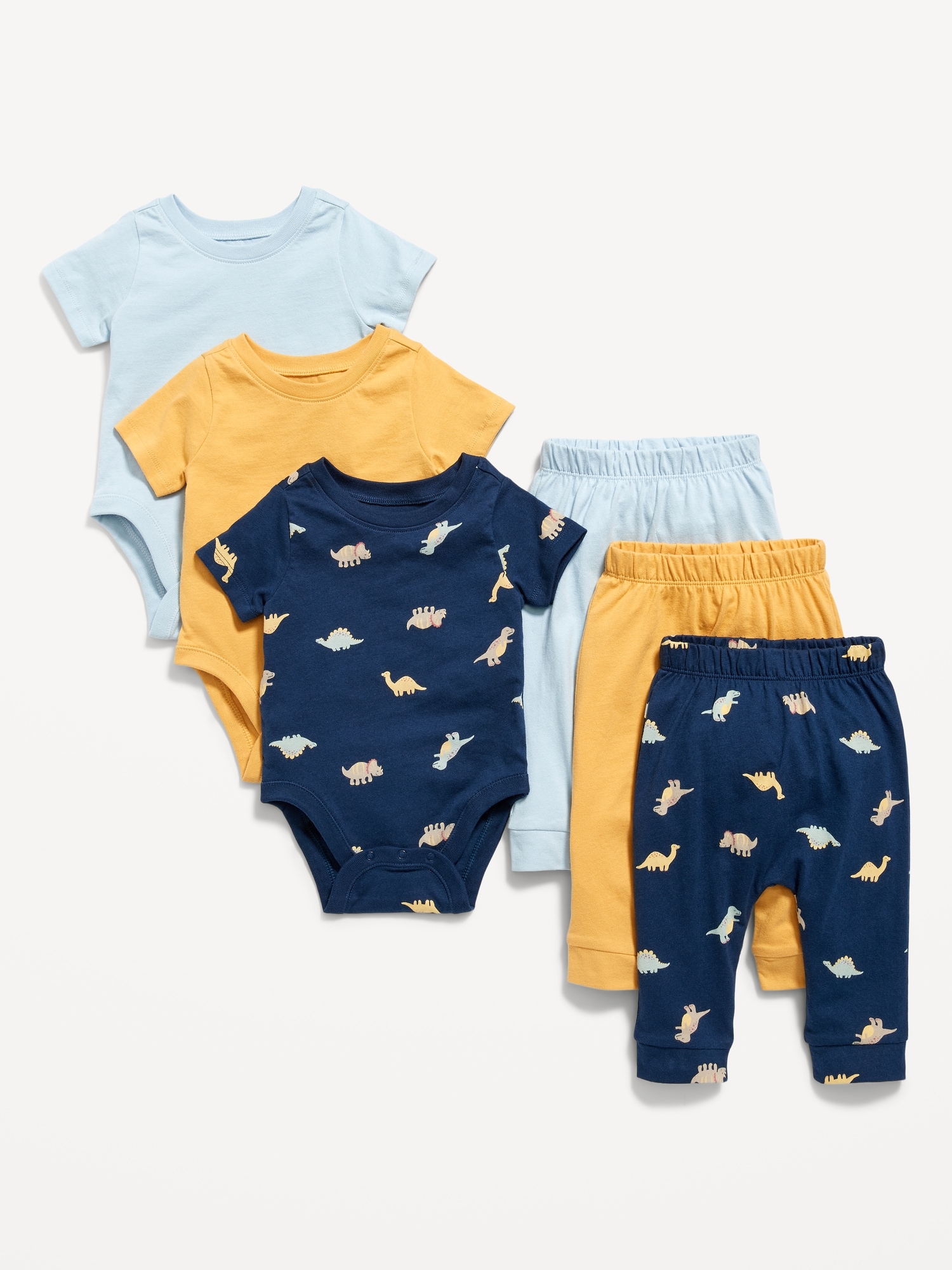 Unisex Bodysuits & Pants Stock-Up 6-Pack for Baby