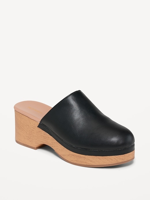 Faux-Leather Classic Clogs | Old Navy