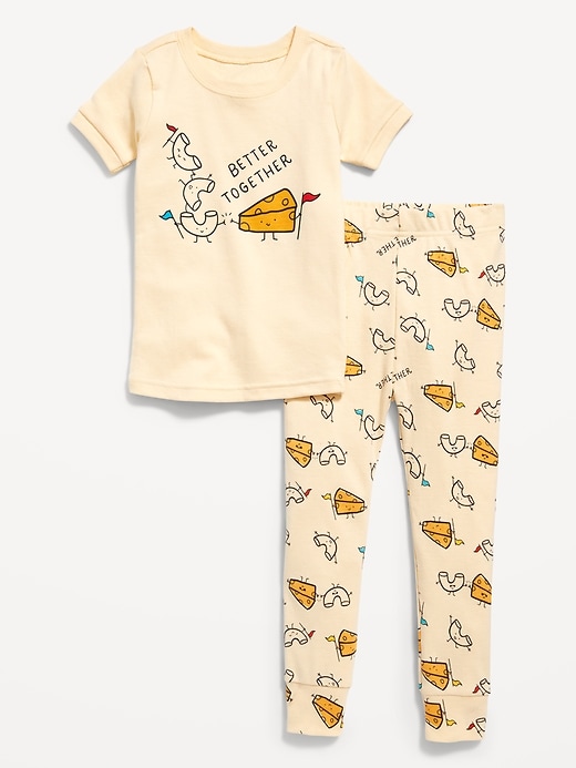 View large product image 1 of 1. Unisex Printed Snug-Fit Pajama Set for Toddler