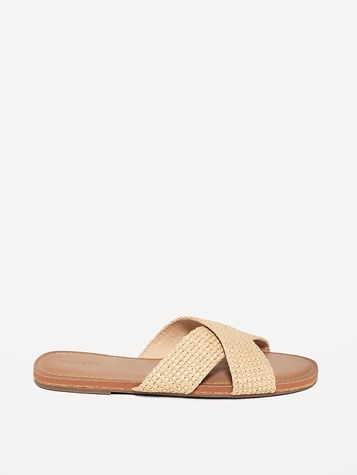Image number 3 showing, Woven Cross-Strap Sandals