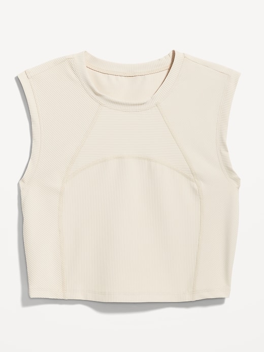 Image number 4 showing, PowerSoft Rib-Knit Crop T-Shirt