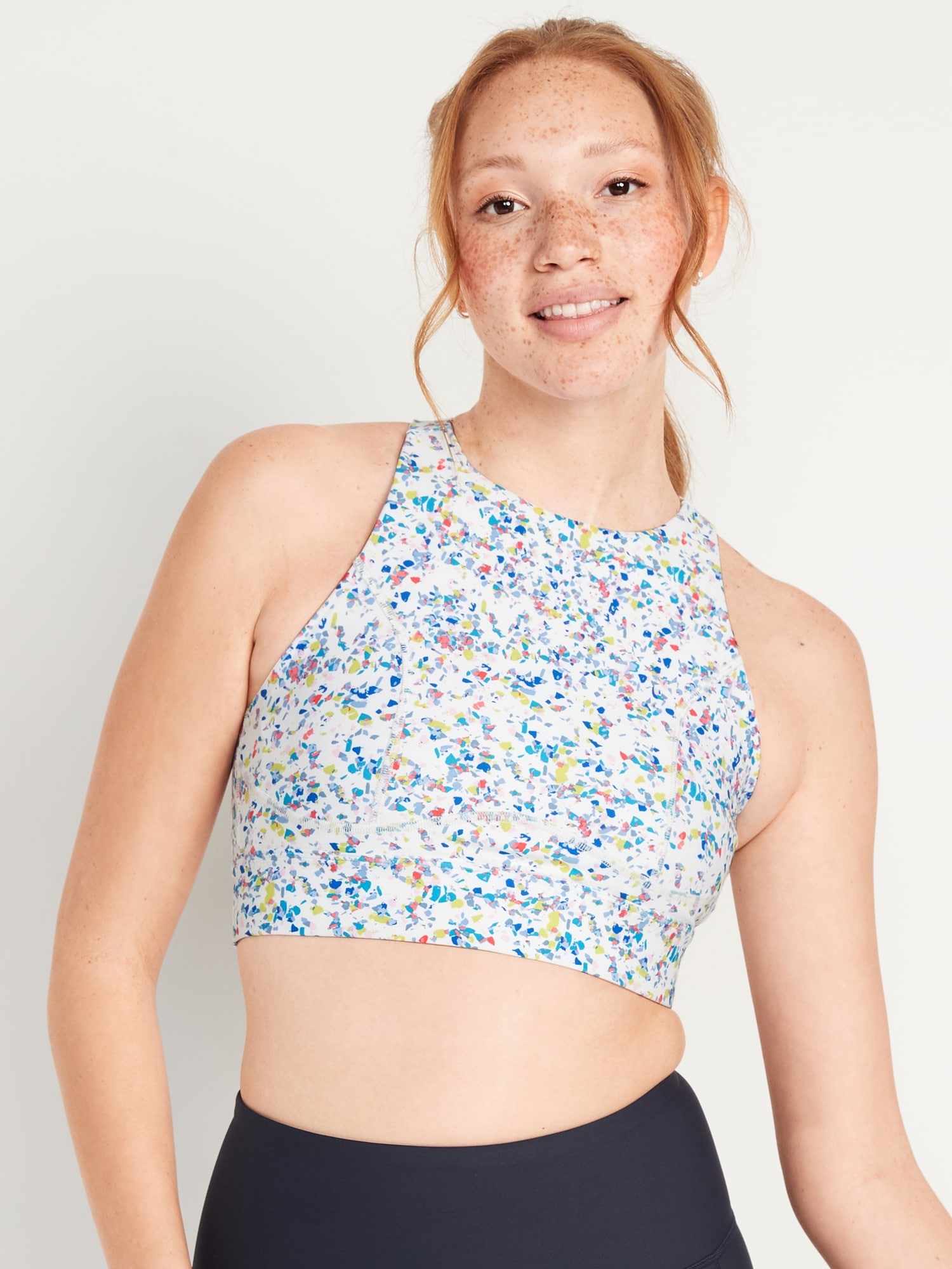 Old Navy Floral Athletic Sports Bra ~ L (10-12)