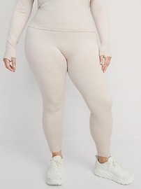 Ribbed Seamless High Waisted Leggings with Contrast Knees in Fennel Se –  Bmaes Boutique