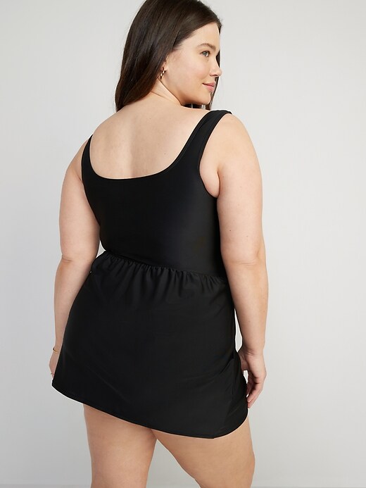 Image number 8 showing, Wrap-Front Swim Dress