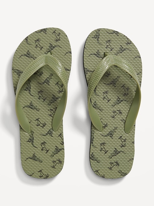 View large product image 1 of 1. Printed Flip-Flop Sandals for Boys (Partially Plant-Based)