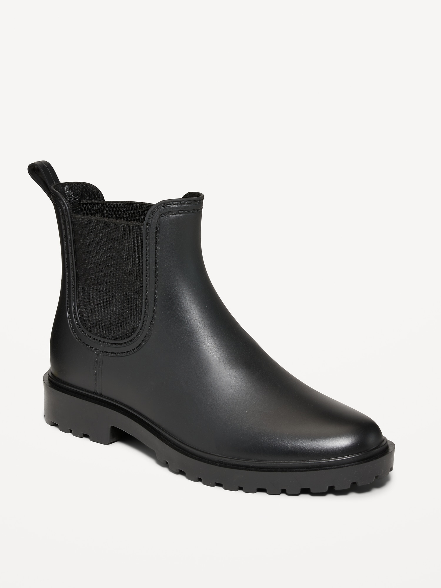 Water-Repellent Pull-On Chelsea Rain Boots