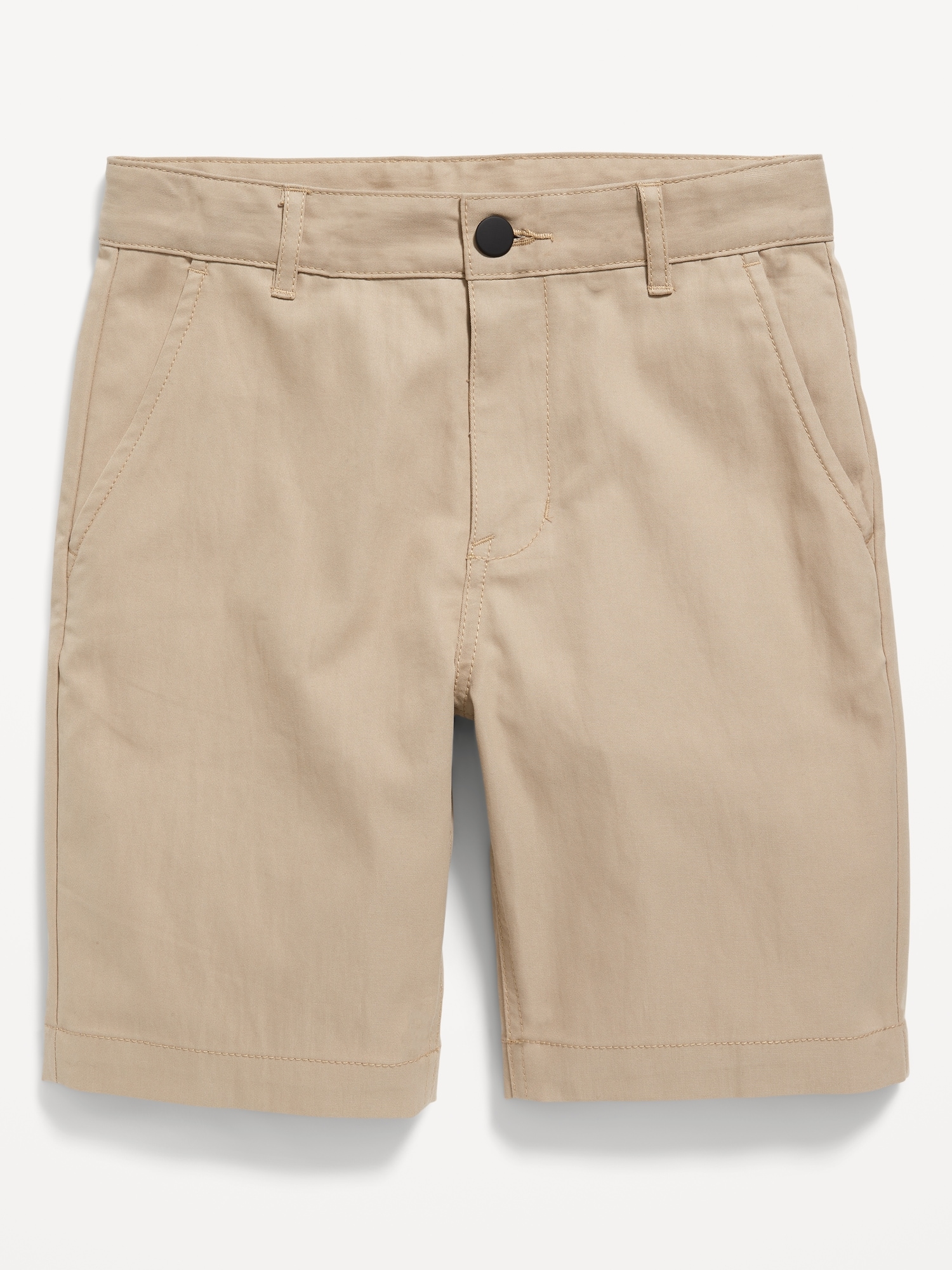 Old Navy Straight Built-In Flex Tech Twill Uniform Shorts for Boys (At Knee) beige. 1