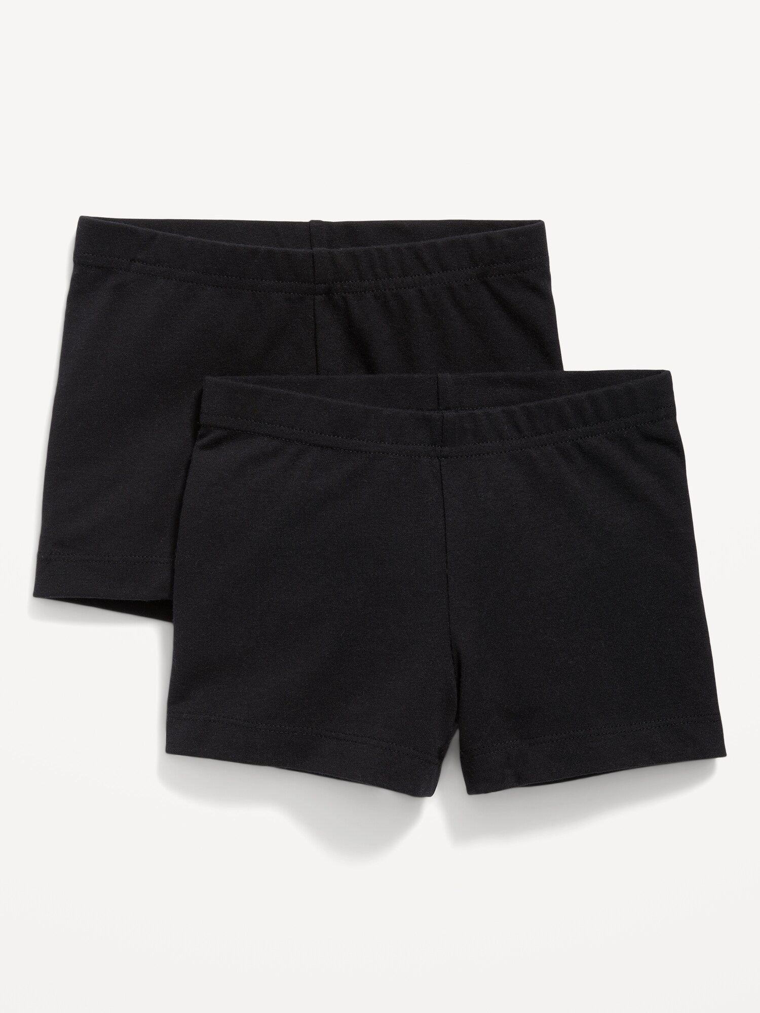 Шорты Old Navy Jersey Biker Shorts для девочек, цвет: Чёрный