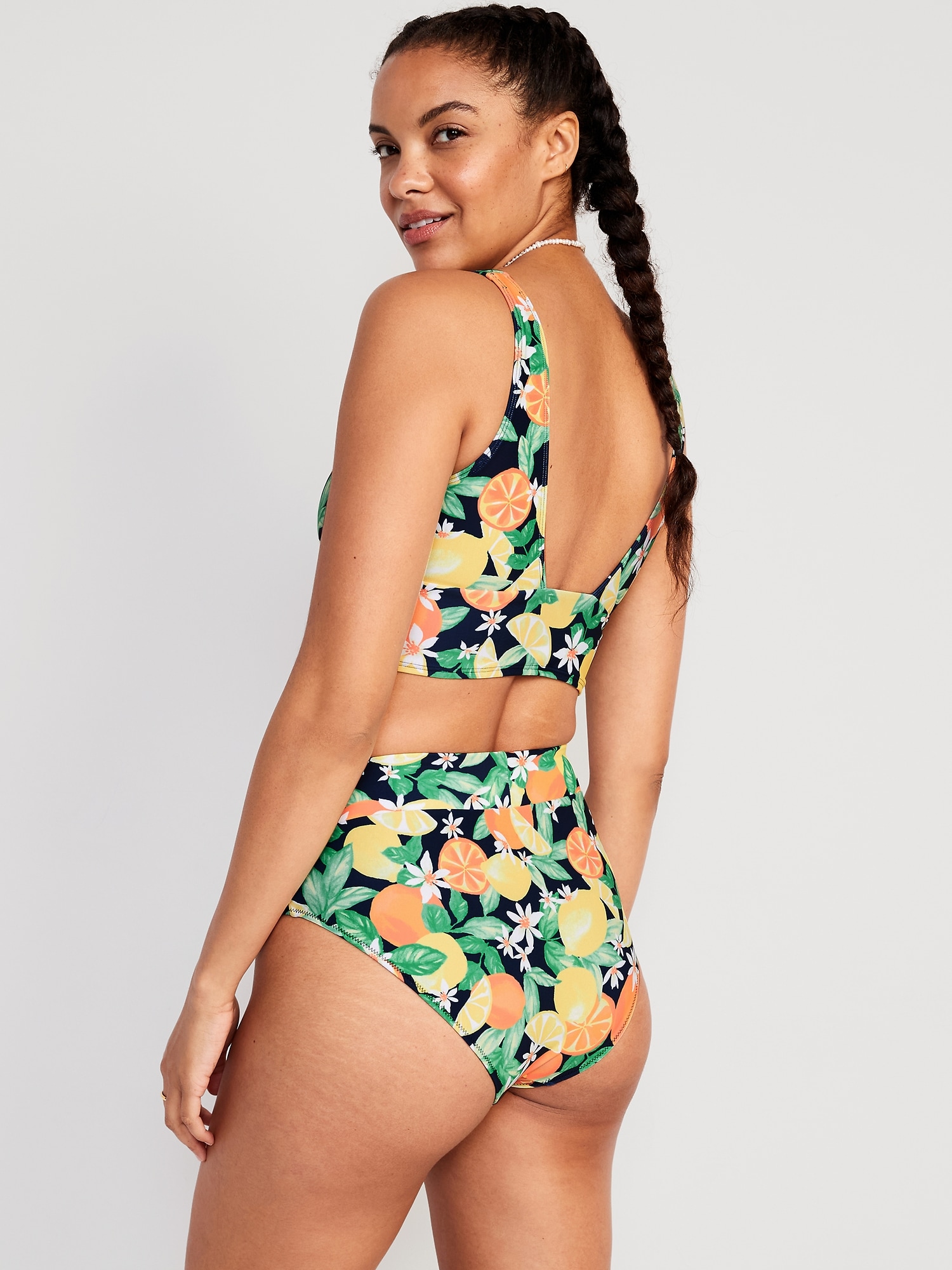 old navy high waisted swimsuit bottoms