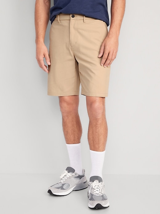 View large product image 1 of 1. Slim Ultimate Tech Chino Shorts -- 9-inch inseam