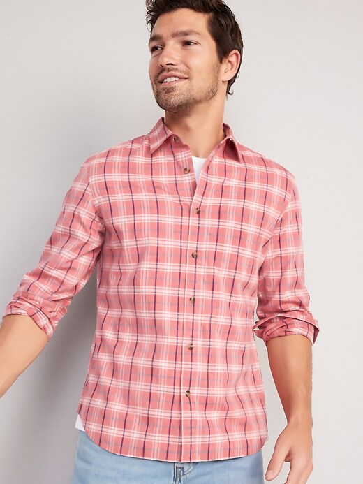 Old Navy Slim-Fit Built-In Flex Everyday Shirt for Men. 8