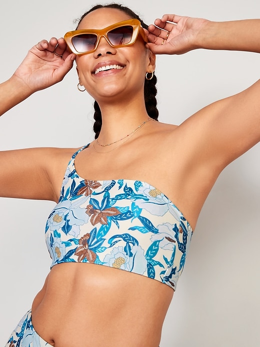 Image number 3 showing, Printed Convertible Bandeau Bikini Swim Top