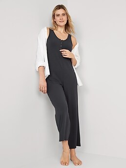 Maternity jumpsuit with nursing access