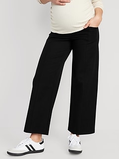 Wide leg pregnancy outlet pants