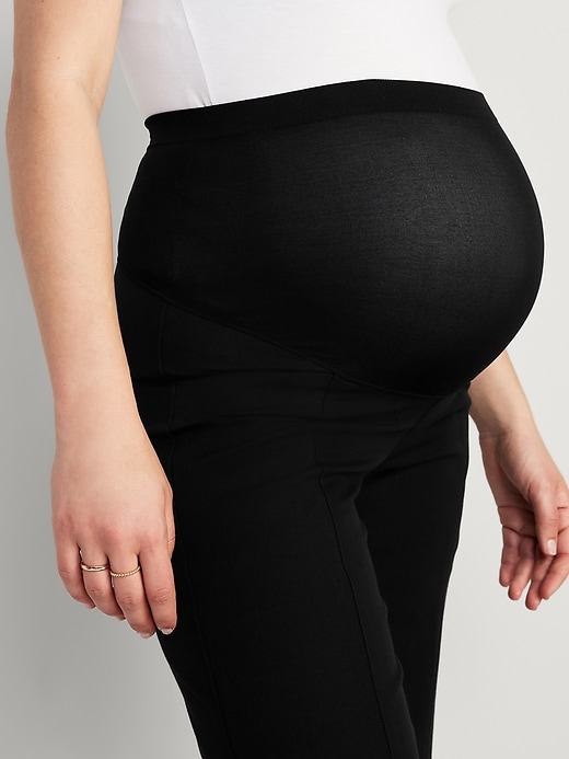 Image number 6 showing, Maternity Full-Panel Pixie Wide-Leg Pants