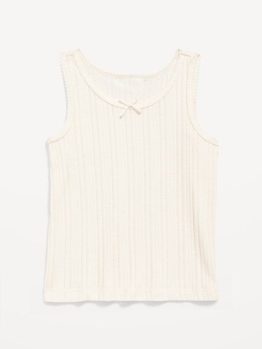 View large product image 1 of 1. Pointelle-Knit Tank Top for Toddler Girls